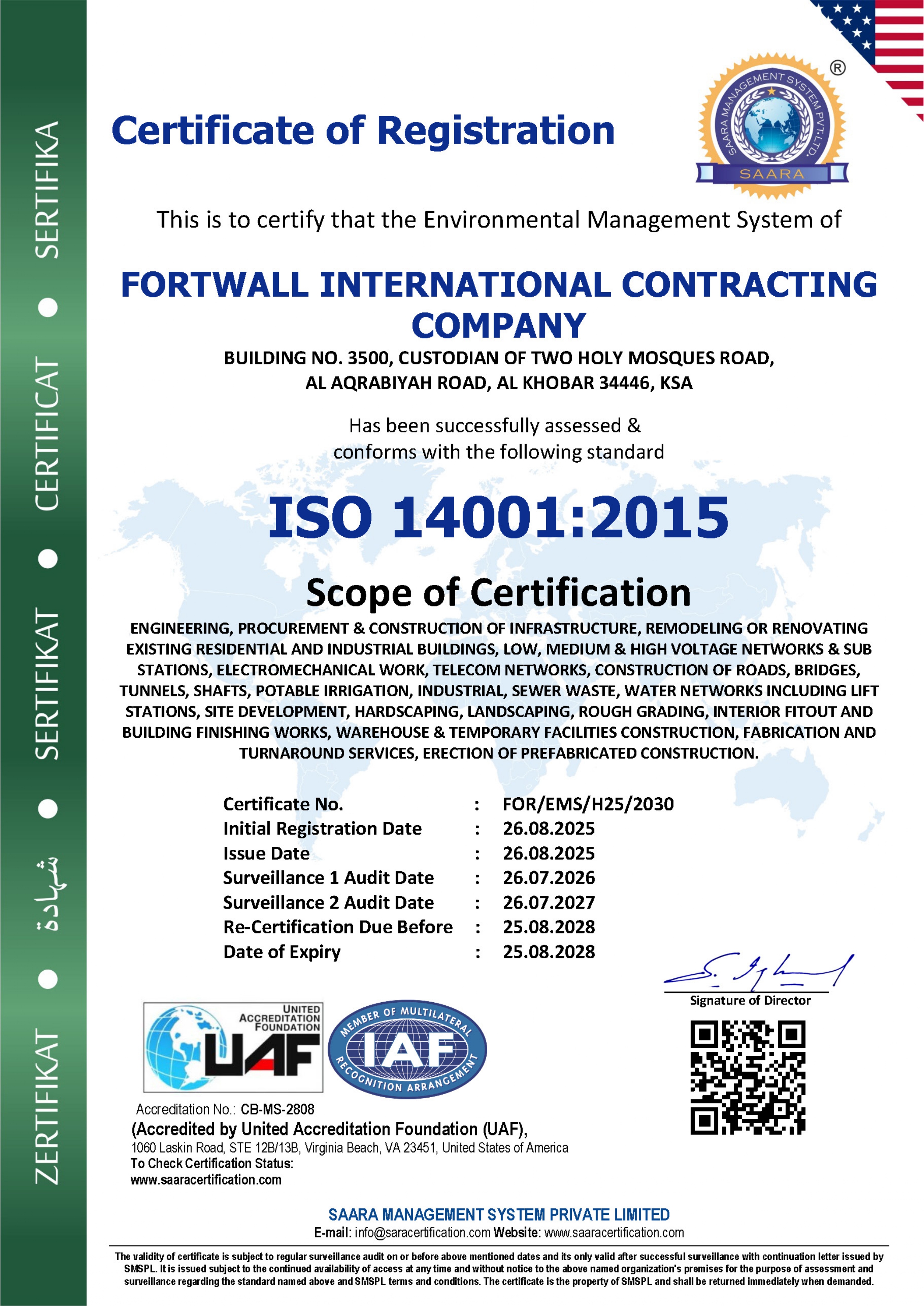 Certificate 1